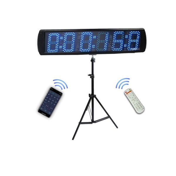 timers ganxin app-control 5'' high 6 digits led race clock timer with tripod for running events, countdown/up digital timer, 12/24
timers ganxin app-control 5'' high 6 digits led race clock timer with tripod for running events, countdown/up digital timer, 12/24