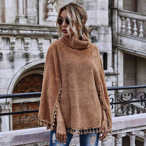 jackets winter khaki long bat sleeved coats jacket for women turtleneck tassel teddy flocking cape pullovers top, Black;brown
jackets winter khaki long bat sleeved coats jacket for women turtleneck tassel teddy flocking cape pullovers top, Black;brown