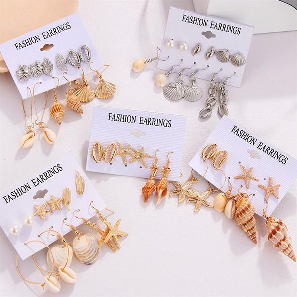 shell earrings set for women 6 pair/set bohemian flower tassel long earring stud female brincos 2021 fashion beach jewelry gifts, Golden;silver
shell earrings set for women 6 pair/set bohemian flower tassel long earring stud female brincos 2021 fashion beach jewelry gifts, Golden;silver