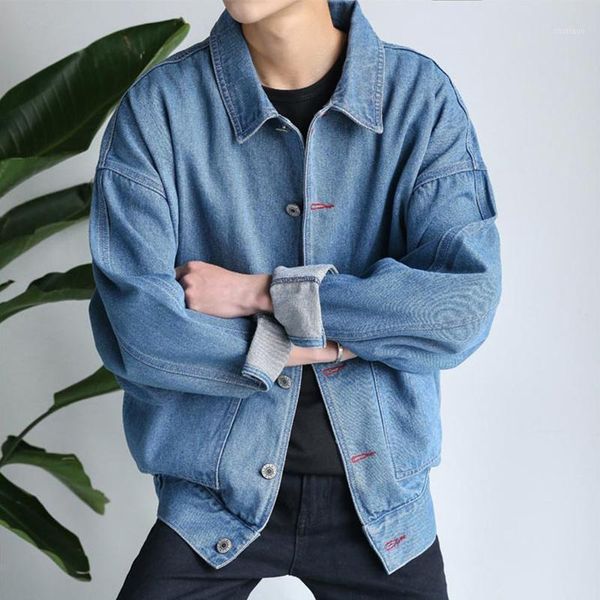 men's jackets men fashion urban style loose fit jean denim trucker jacket for male outerwear jeans size s-3xl, Black;brown
men's jackets men fashion urban style loose fit jean denim trucker jacket for male outerwear jeans size s-3xl, Black;brown