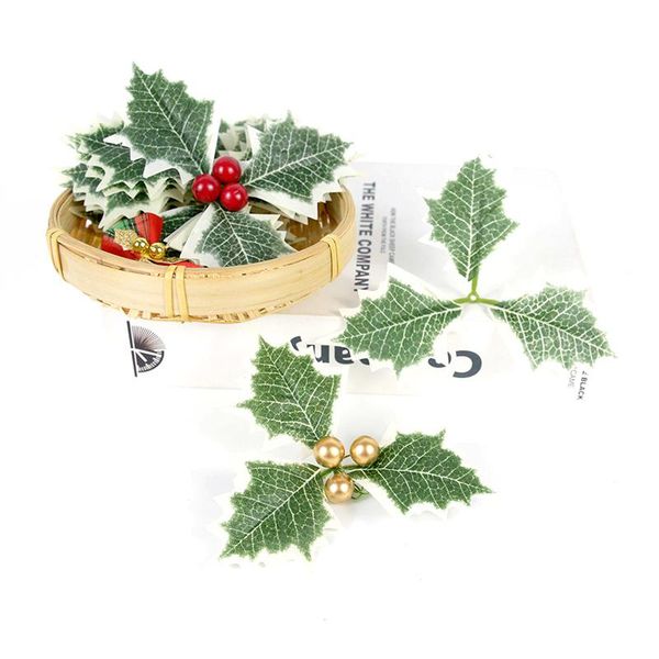 christmas decorations 5/10pcs artificial holly berries silk green leaves decoration for home wedding decor diy wreath craft accessories
christmas decorations 5/10pcs artificial holly berries silk green leaves decoration for home wedding decor diy wreath craft accessories