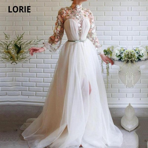 party dresses lorie fairy prom dress high neck flower long sleeves for women arabic evening celebrity gown vestidos de formatura, White;black
party dresses lorie fairy prom dress high neck flower long sleeves for women arabic evening celebrity gown vestidos de formatura, White;black