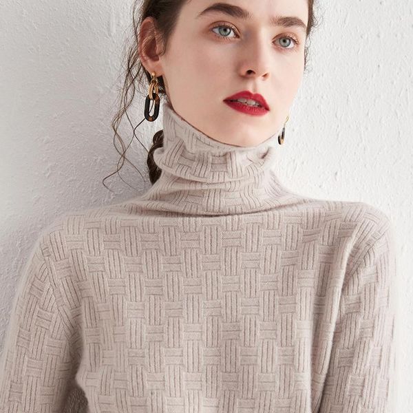 women 100% pure cashmere turtleneck sweater pullover autumn winter basic jumper for female soft shirt girl clothes 6colors women's swea, White;black
women 100% pure cashmere turtleneck sweater pullover autumn winter basic jumper for female soft shirt girl clothes 6colors women's swea, White;black