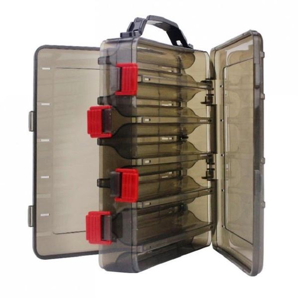 fishing accessories 10 compartments double sided tackle box visible hard lure minnows hooks accessory storage case container
fishing accessories 10 compartments double sided tackle box visible hard lure minnows hooks accessory storage case container