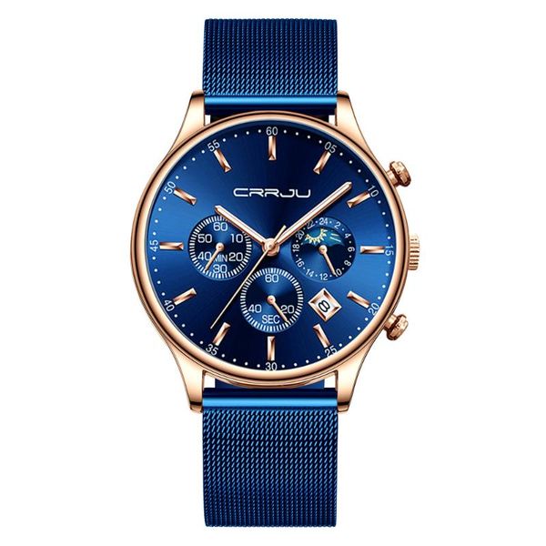 wristwatches watches crrju fashion luxury quartz for mens sport waterproof full steel mesh belt wristwatch relogio masculino, Slivery;brown
wristwatches watches crrju fashion luxury quartz for mens sport waterproof full steel mesh belt wristwatch relogio masculino, Slivery;brown