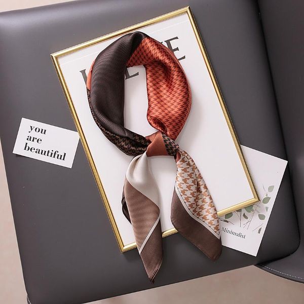 scarves ins style retro classic silk scarf spring summer autumn versatile professional small square female hair band, Blue;gray
scarves ins style retro classic silk scarf spring summer autumn versatile professional small square female hair band, Blue;gray