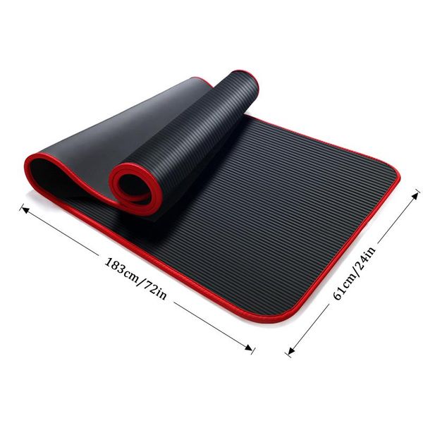 183x61cm nbr fitness gym sports pilates pads carpet edge-covered tear resistant yoga mawith bag&strap 10mm non-slip mat mats
183x61cm nbr fitness gym sports pilates pads carpet edge-covered tear resistant yoga mawith bag&strap 10mm non-slip mat mats