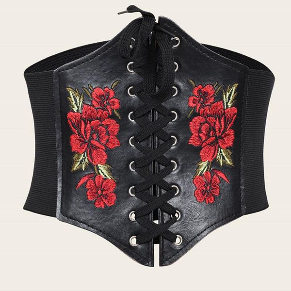 belts vintage women's cummerbunds abdomen waist corset adjustable rose embroidery girdle belt dress ladies skinny slim, Black;brown
belts vintage women's cummerbunds abdomen waist corset adjustable rose embroidery girdle belt dress ladies skinny slim, Black;brown