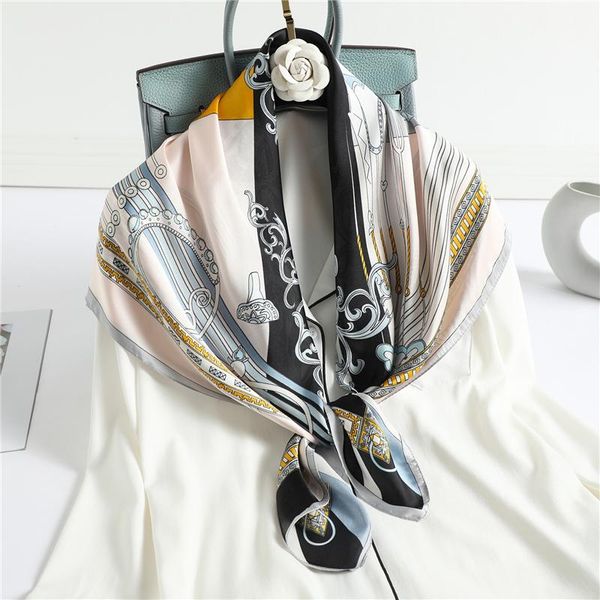 scarves 2021 design scarf female silk square shawl neck wrap print foulard spring hijab headband stoles women bandana, Blue;gray
scarves 2021 design scarf female silk square shawl neck wrap print foulard spring hijab headband stoles women bandana, Blue;gray