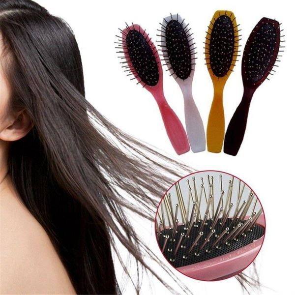 hair brushes practical comb massage brush wig steel hairbrush anti-static styling tool scalp massager, Silver
hair brushes practical comb massage brush wig steel hairbrush anti-static styling tool scalp massager, Silver