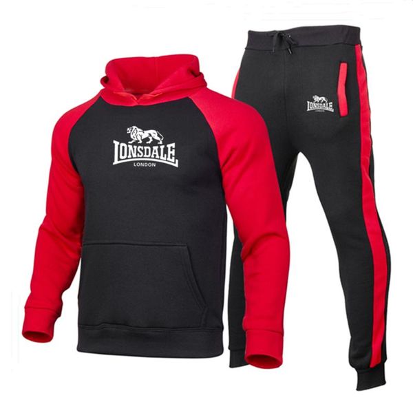 men's tracksuits casual sport suit hoodie color matching hooded+trousers 2021 men fall / winter cotton warm sweatshirts tracksuit, Gray
men's tracksuits casual sport suit hoodie color matching hooded+trousers 2021 men fall / winter cotton warm sweatshirts tracksuit, Gray