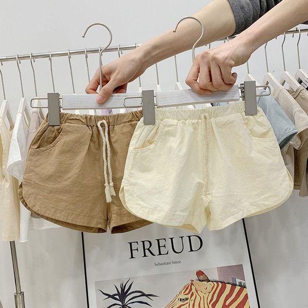 girls' casual pants summer clothes solid color elastic waist cotton children's baby shorts p4225, Black
girls' casual pants summer clothes solid color elastic waist cotton children's baby shorts p4225, Black