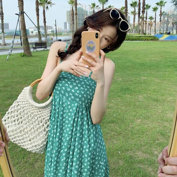 casual dresses women korean style retro leisure vacation beach slim dress flower printed small fresh mid-length suspender, Black;gray
casual dresses women korean style retro leisure vacation beach slim dress flower printed small fresh mid-length suspender, Black;gray