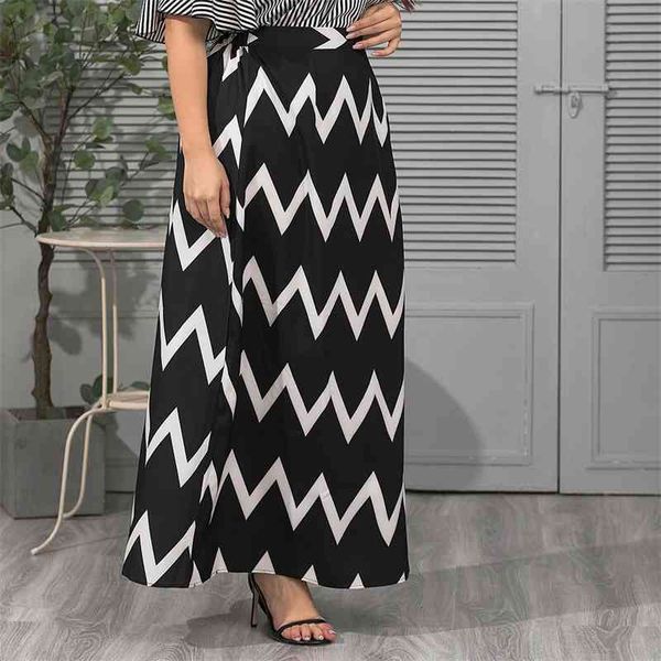 long skirts plus size 4xl women color block high waisted striped loose casual ankle length femme jupes drop summer 210527, Black
long skirts plus size 4xl women color block high waisted striped loose casual ankle length femme jupes drop summer 210527, Black