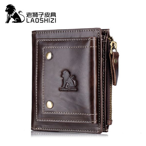 male genuine leather wallet anti theft money bag man business card holder short vertical zipper coin purse wallet men, Red;black
male genuine leather wallet anti theft money bag man business card holder short vertical zipper coin purse wallet men, Red;black