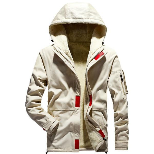 men's jackets fashion clothing autumn winter hooded cotton jacket lamb fleece thick warm loose coats male casual handsome cargo, Black;brown
men's jackets fashion clothing autumn winter hooded cotton jacket lamb fleece thick warm loose coats male casual handsome cargo, Black;brown