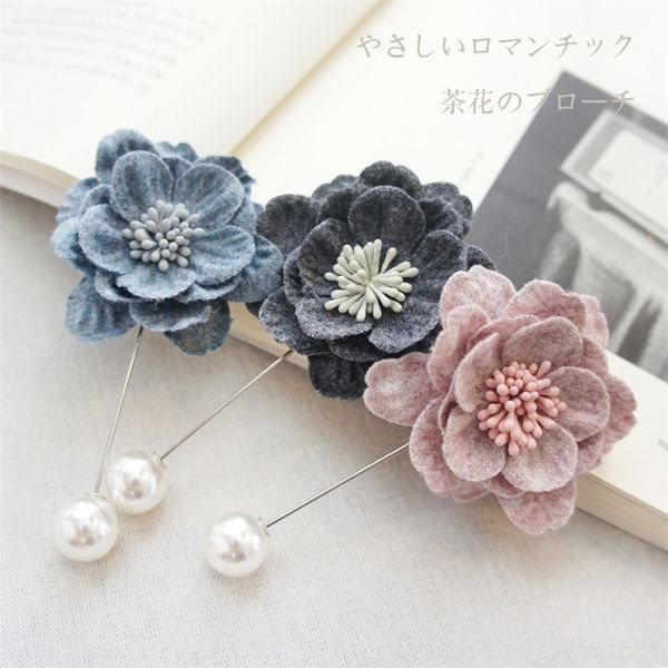 cjZ japanese and korean es fashion camellia small fragrance pearl tweed flower brooch pins korean pearl brooch, Gray
cjZ japanese and korean es fashion camellia small fragrance pearl tweed flower brooch pins korean pearl brooch, Gray
