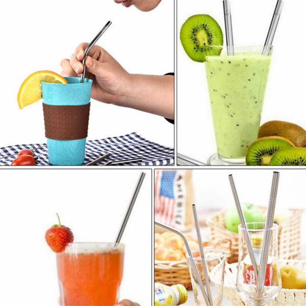 drinking straws convenient stainless steel straw coffee straight pipe curved reusable pipette party bar accessories
drinking straws convenient stainless steel straw coffee straight pipe curved reusable pipette party bar accessories
