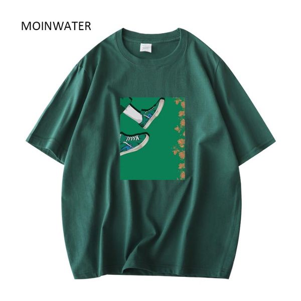 women's t-shirt moinwater lady green pattern t shirts for summer short sleeve women 100% cotton white khaki tees mt21036
women's t-shirt moinwater lady green pattern t shirts for summer short sleeve women 100% cotton white khaki tees mt21036