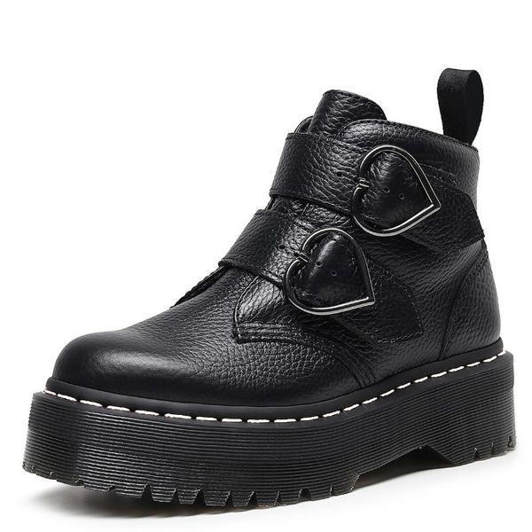 boots ladies casual platform shoes increasing women genuine leather boot female motorcycle winter height ankle zapatos de mujer, Black
boots ladies casual platform shoes increasing women genuine leather boot female motorcycle winter height ankle zapatos de mujer, Black