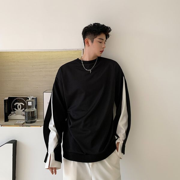men's hoodies & sweatshirts black white splice pullover male high street hip hop hoodie couple clothes qo1p
men's hoodies & sweatshirts black white splice pullover male high street hip hop hoodie couple clothes qo1p
