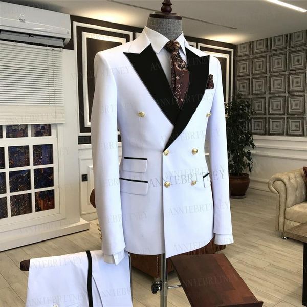 men's suits & blazers (jacket+pants) business 2 piece groom tuexdos for wedding formal prom suit party evening blazer chic streetwear c, White;black
men's suits & blazers (jacket+pants) business 2 piece groom tuexdos for wedding formal prom suit party evening blazer chic streetwear c, White;black