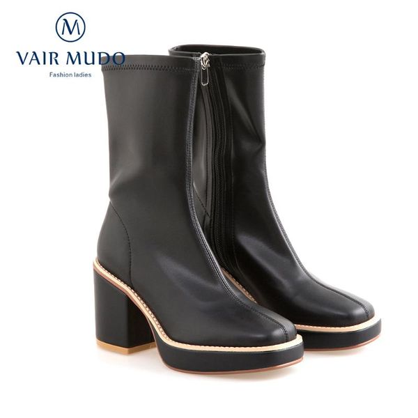 boots thick heels stretch fabric autumn winter fashion waterproof platform black white motorcycle wm-x3
boots thick heels stretch fabric autumn winter fashion waterproof platform black white motorcycle wm-x3