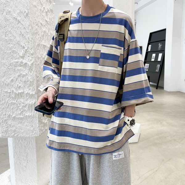 hoodies summer cotton striped t-shirt men's fashion casual tshirt mens streetwear korean loose short-sleeved t shirt men m-2xl 3b5u, Black
hoodies summer cotton striped t-shirt men's fashion casual tshirt mens streetwear korean loose short-sleeved t shirt men m-2xl 3b5u, Black