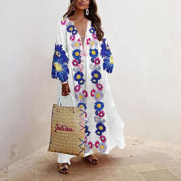 casual dresses 2021 women gorgeous printed maxi dress summer boho deep v lace party elegant elastic beach long fft, Black;gray
casual dresses 2021 women gorgeous printed maxi dress summer boho deep v lace party elegant elastic beach long fft, Black;gray