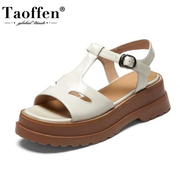 sandals taoffen 2021 real leather women shoes buckle strap open toe thick bottom concise outdoor female footwear size 34-42, Black
sandals taoffen 2021 real leather women shoes buckle strap open toe thick bottom concise outdoor female footwear size 34-42, Black