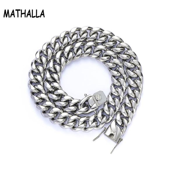 chains mathalla stainless steel box clasp cuban chain necklace fashionable men's hip hop jewelry gold silver multi-size gift
chains mathalla stainless steel box clasp cuban chain necklace fashionable men's hip hop jewelry gold silver multi-size gift