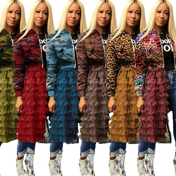 women's jackets plus size camouflage bomber jacket women autumn winter streetwear harajuku layered ruffle long coat outwear chaquetas, Black;brown
women's jackets plus size camouflage bomber jacket women autumn winter streetwear harajuku layered ruffle long coat outwear chaquetas, Black;brown