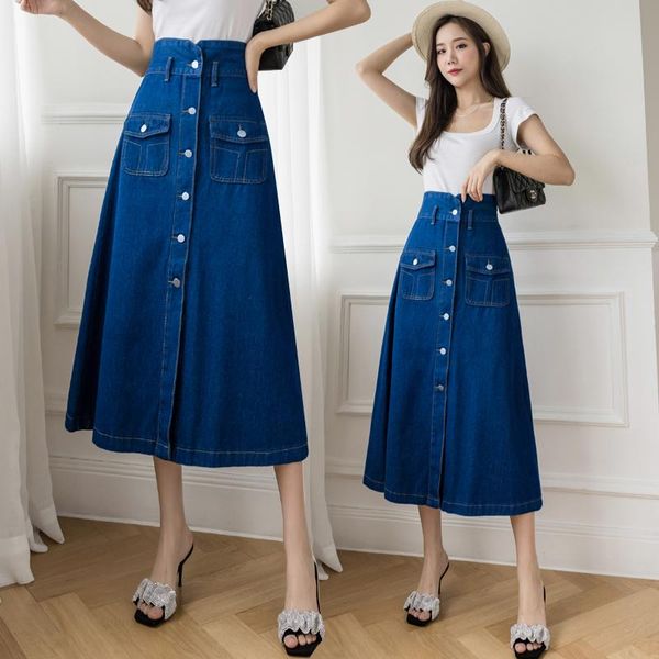 skirts length high waisted irregular split denim skirt women's summer style temperament versatile a-line big swing, Black
skirts length high waisted irregular split denim skirt women's summer style temperament versatile a-line big swing, Black