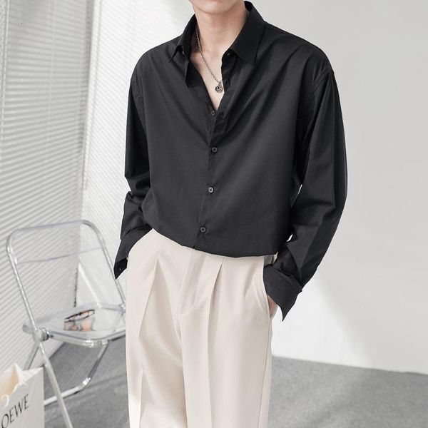 men's casual shirts 2021 loose solid color long sleeve black white lapel collar streetwear high-quality camisa masculina -3xl, White;black
men's casual shirts 2021 loose solid color long sleeve black white lapel collar streetwear high-quality camisa masculina -3xl, White;black
