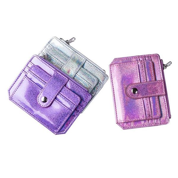 card holders women creative laser holder wallet pu leather zipper sequin bling business money purse packet bags, Brown;gray
card holders women creative laser holder wallet pu leather zipper sequin bling business money purse packet bags, Brown;gray