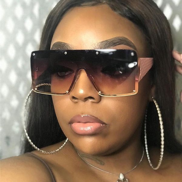sunglasses 2021 square women fashion oversized metal frame vintage glasses men shades retro gradient colors oculos uv400, White;black
sunglasses 2021 square women fashion oversized metal frame vintage glasses men shades retro gradient colors oculos uv400, White;black