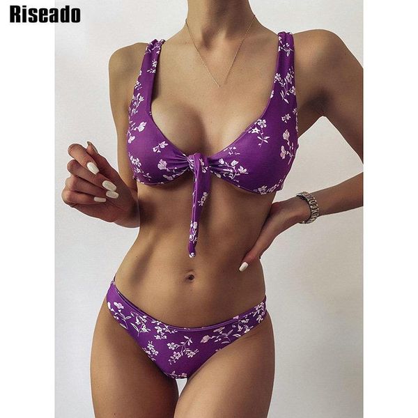 women's swimwear riseado floral print bikini set 2021 knotted women swimsuit push up bathing suits purple biquini summer beachwear, White;black
women's swimwear riseado floral print bikini set 2021 knotted women swimsuit push up bathing suits purple biquini summer beachwear, White;black