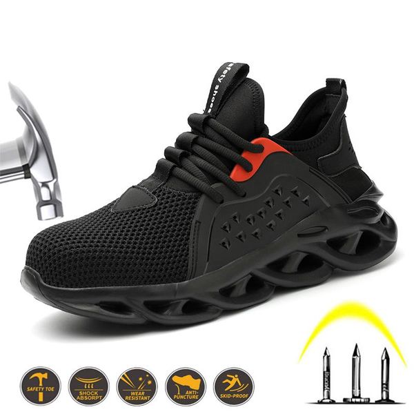 boots men's light weight outdoor plus size steel toe anti smashing working shoes men puncture proof safety, Black
boots men's light weight outdoor plus size steel toe anti smashing working shoes men puncture proof safety, Black