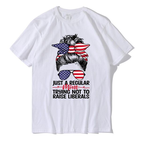 men's t-shirts funny shirt just a regular mom trying not to raise liberals men short sleeve cotton novelty tee, White;black
men's t-shirts funny shirt just a regular mom trying not to raise liberals men short sleeve cotton novelty tee, White;black
