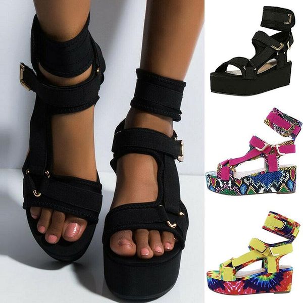 sandals 2021 summer flat for women snake pattern fashion open toe platform ladies buckle ankle straps roman shoes woman, Black
sandals 2021 summer flat for women snake pattern fashion open toe platform ladies buckle ankle straps roman shoes woman, Black