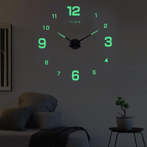 wall clocks 27/37/47 inch large clock modern design watch digital big 3d diy home decor luminous luminova mirror sticker fashion
wall clocks 27/37/47 inch large clock modern design watch digital big 3d diy home decor luminous luminova mirror sticker fashion