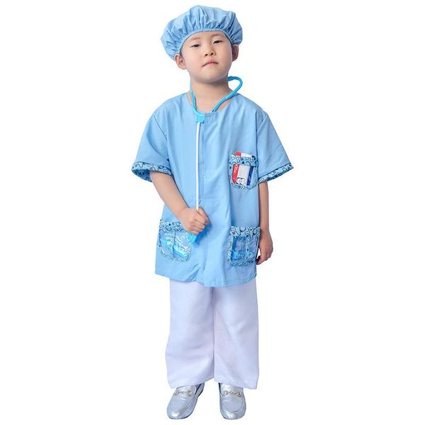 family matching outfits children veterinarians cosplay clothing six-piece set house doctors play, Blue
family matching outfits children veterinarians cosplay clothing six-piece set house doctors play, Blue