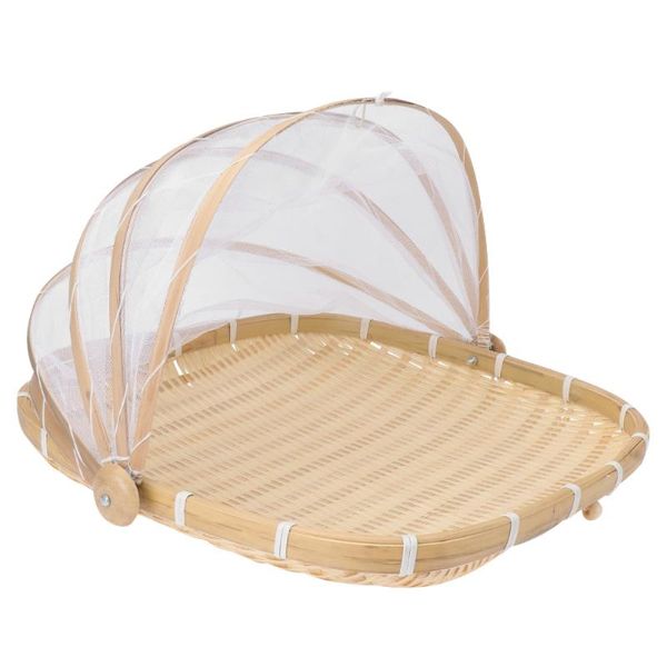 storage baskets 1pc food tent basket steamed bun holder bamboo with gauze cover
storage baskets 1pc food tent basket steamed bun holder bamboo with gauze cover