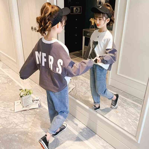 children's girls' spring clothing 2021 new foreign style fashionable sports suit big children's net red sweater two, Black;white
children's girls' spring clothing 2021 new foreign style fashionable sports suit big children's net red sweater two, Black;white