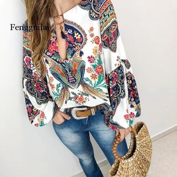 boho blouse floral print lantern sleeve shirt lace-up tassel o neck women spring summer chic blouses 5xl women's & shirts, White
boho blouse floral print lantern sleeve shirt lace-up tassel o neck women spring summer chic blouses 5xl women's & shirts, White