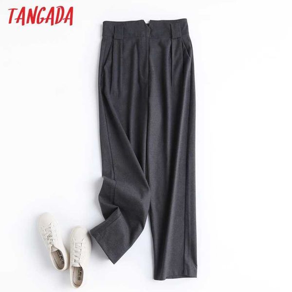 tangada fashion women 75% wool suit pants trousers high waist pockets buttons office lady pants pantalon 6d03 210609, Black;white
tangada fashion women 75% wool suit pants trousers high waist pockets buttons office lady pants pantalon 6d03 210609, Black;white