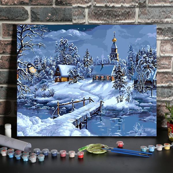 paintings 16 x 20 inch diy oil painting on canvas paint by number kit cottage in snow beginner craft home wall decor gift
paintings 16 x 20 inch diy oil painting on canvas paint by number kit cottage in snow beginner craft home wall decor gift