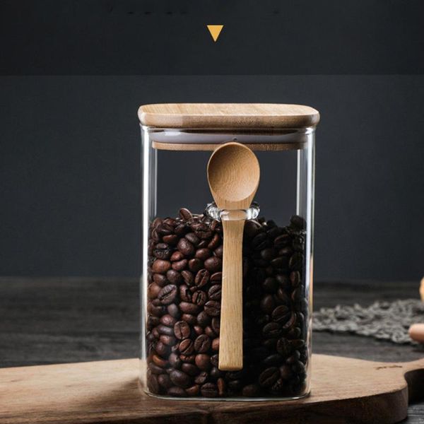 storage bottles & jars 800-1200ml sealed food jar with spoon coffee bean tea spice sugar flour containers kitchen supplies bottle 
storage bottles & jars 800-1200ml sealed food jar with spoon coffee bean tea spice sugar flour containers kitchen supplies bottle