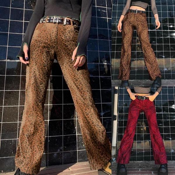 women's jeans leopard print loose women pants fashion high waist pockets straight leisure trousers for streetwear, Blue
women's jeans leopard print loose women pants fashion high waist pockets straight leisure trousers for streetwear, Blue
