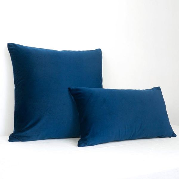 cushion/decorative pillow soft sapphire blue velvet case cushion cover dark no balling-up without stuffing
cushion/decorative pillow soft sapphire blue velvet case cushion cover dark no balling-up without stuffing